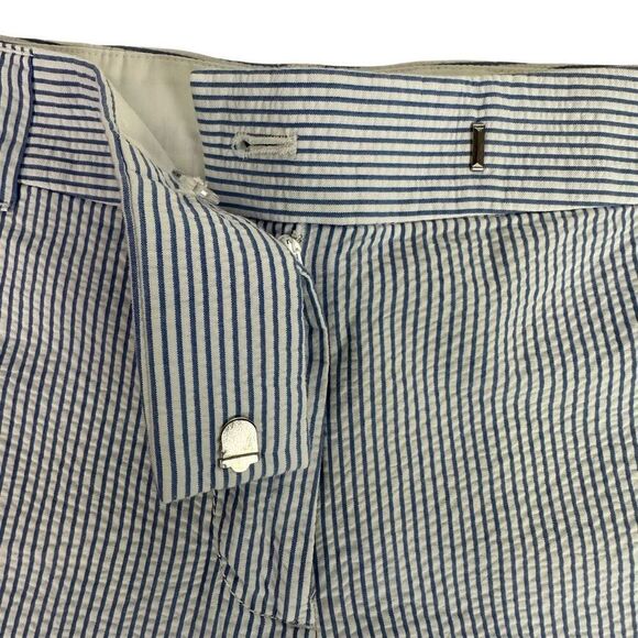 J. Crew Women's short with scalloped hem size 8 Seersucker - Picture 4 of 7